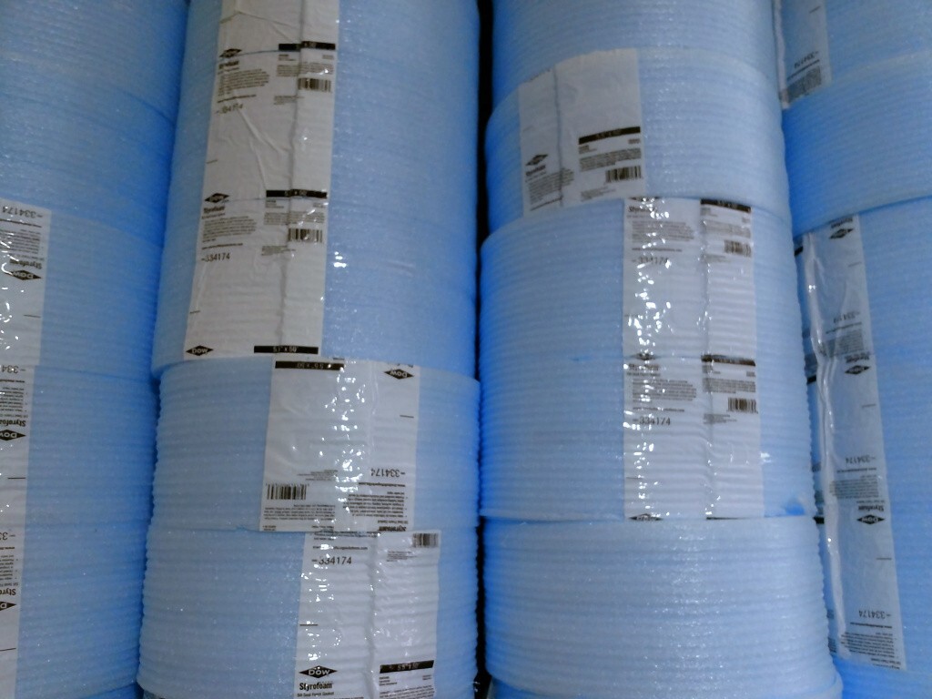Dow Styrofoam Sill Seal Foam Gasket 5.5″ wide x 50′ long. NEW Rolls 22.9-sq ft