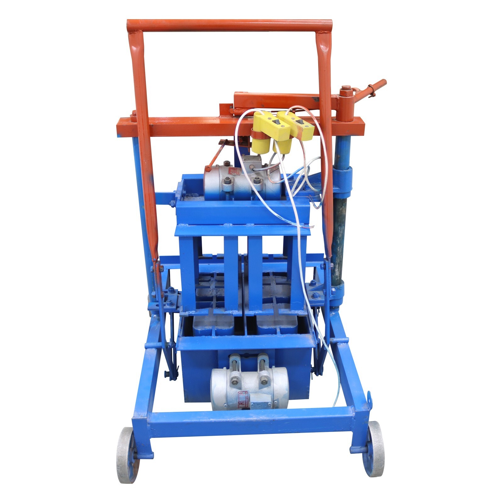 Hand-propelled Hollow Soil Block Brick Molding Machine 220V 15.75×7.87×7.87in