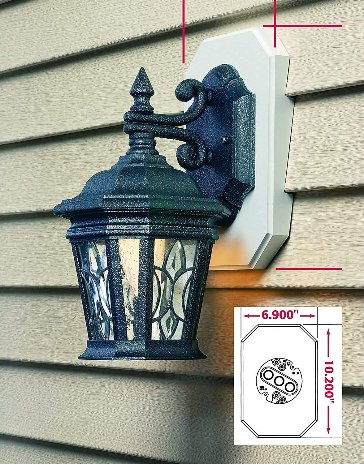 Arlington 8141DBL Siding Mounting Kits with Built-in Box, 1/2 Inch, White