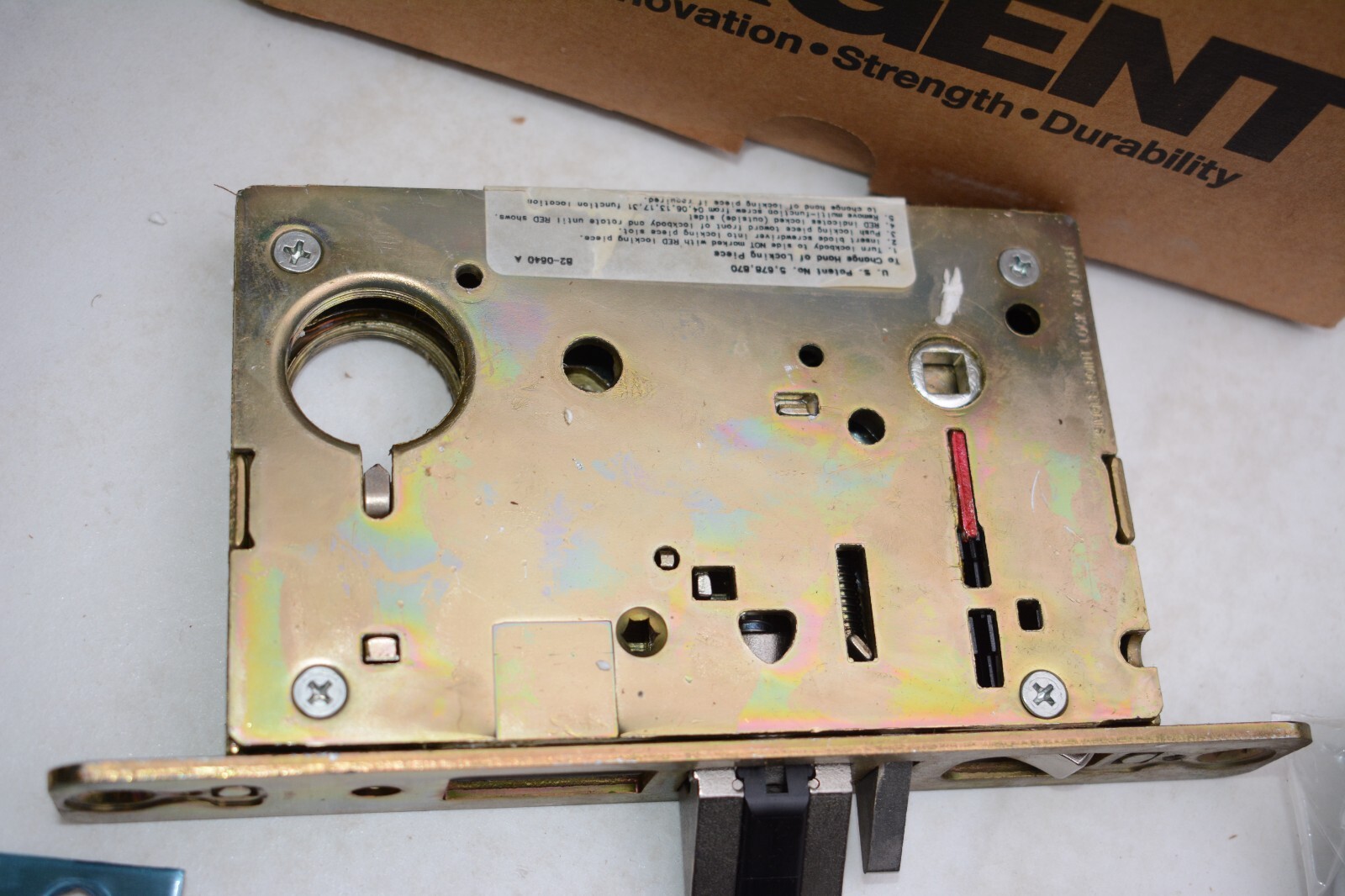 Sargent 8255 LNJ 26D 8200 Series Office or Entry Mortise Lock with LNJ Lever Tri