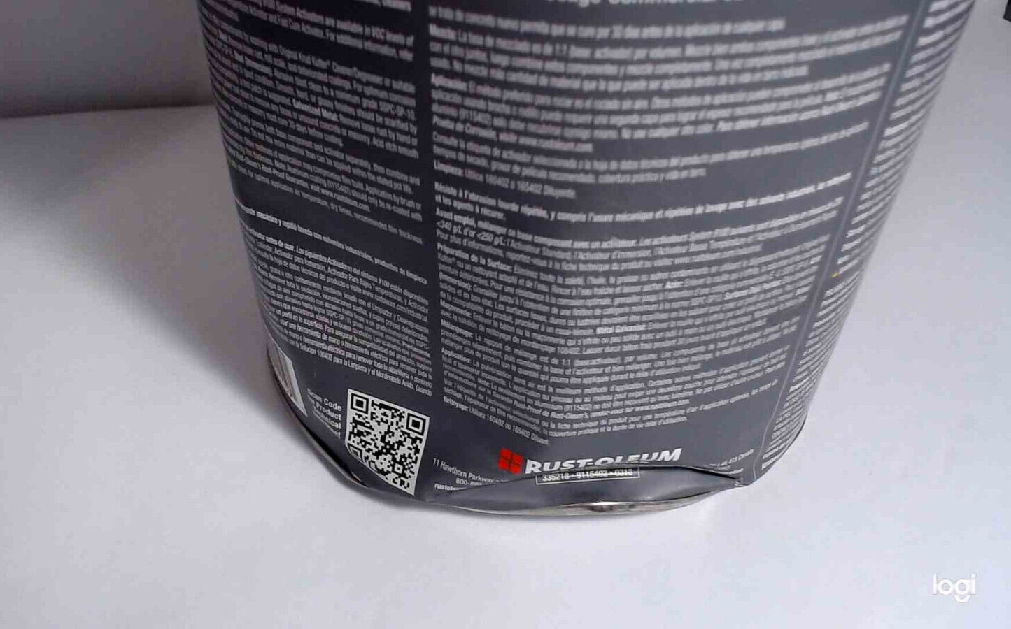 Epoxy Mastic Coat Rust Oleum 9115402 Epoxy ALUM. Semi Gloss, 1 Gal, 125-225 FT