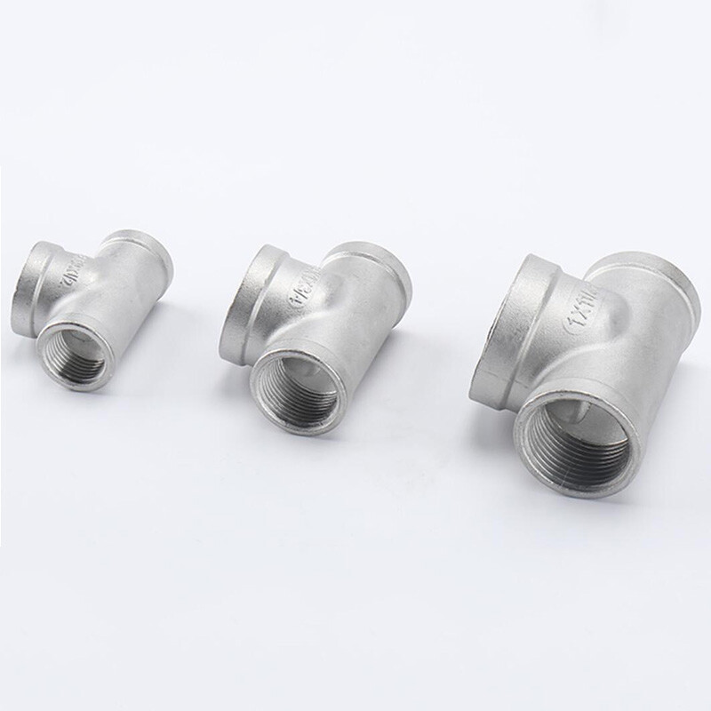 BSP Reducing Female Tee 304 Stainless Steel Pipe Fittings Adapter Connector New