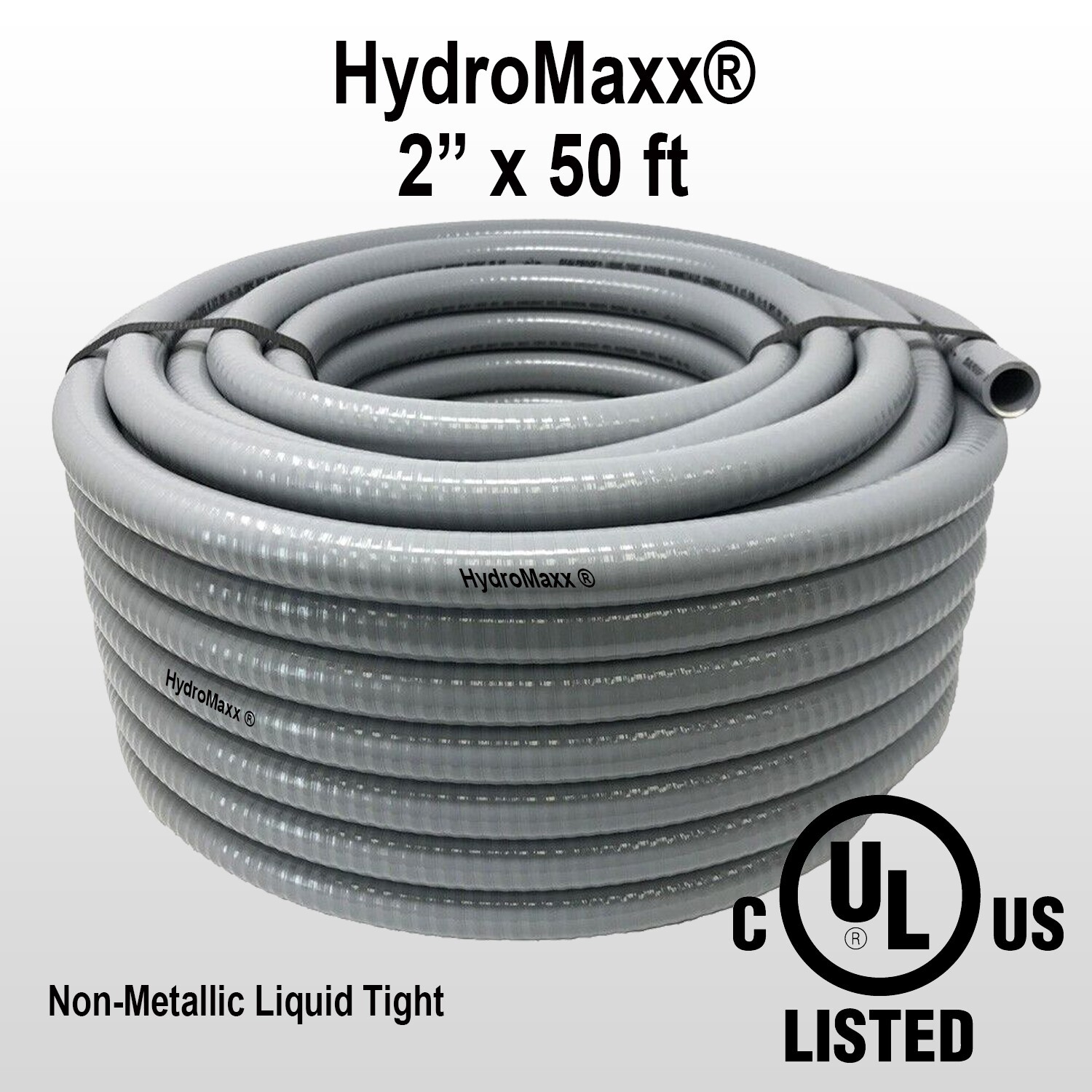 2″ x 50′ Flexible Liquid Tight, Non-Metallic Electrical Conduit – UL Listed