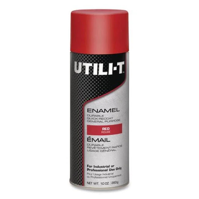 Utili-T Spray Paint – Gloss Red – 10 oz Aerosol Can – 6 Count #RST387391