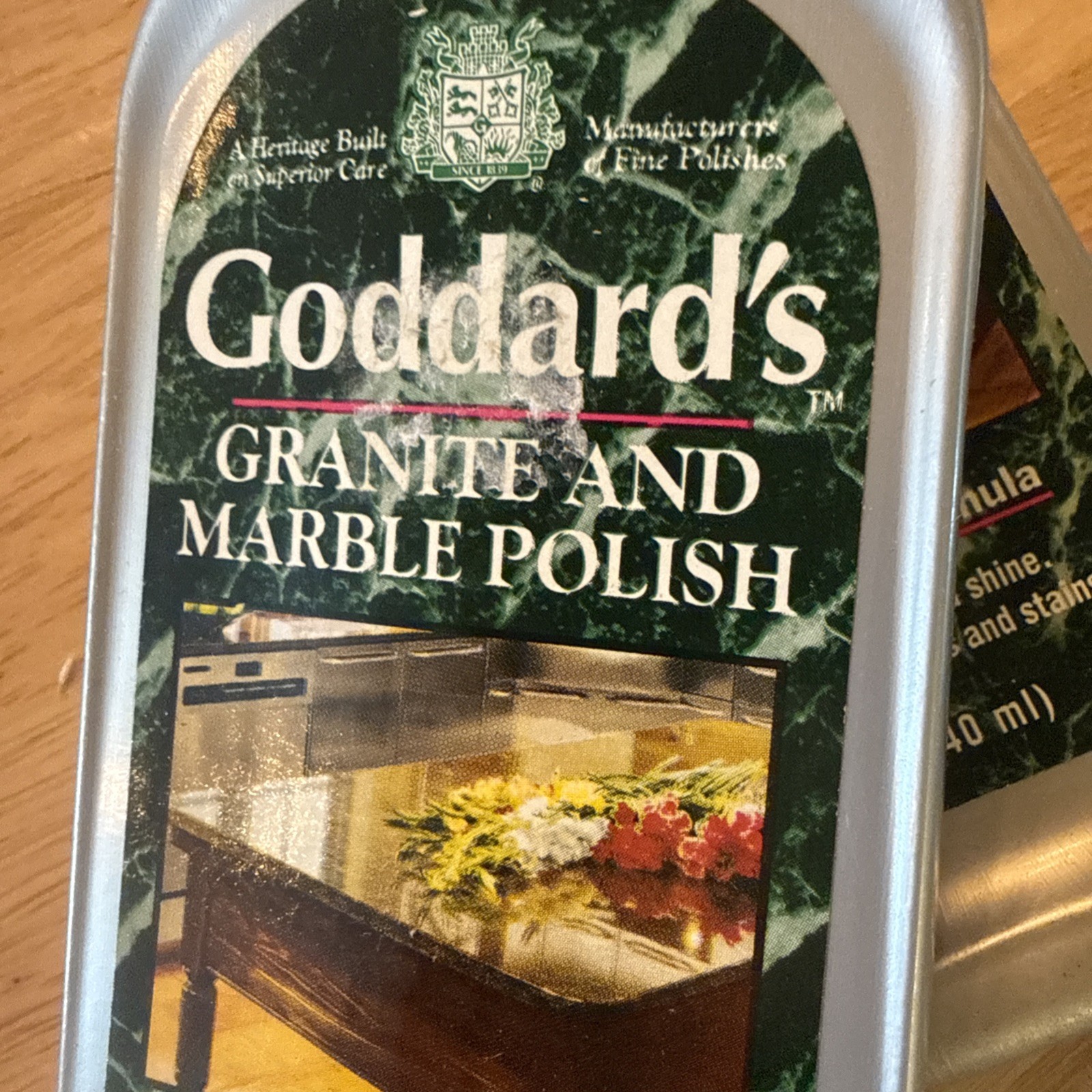 2x GODDARD’S GRANITE & STONE CLEANER & POLISH FOR COUNTERTOPS & FLOORS 8 Oz