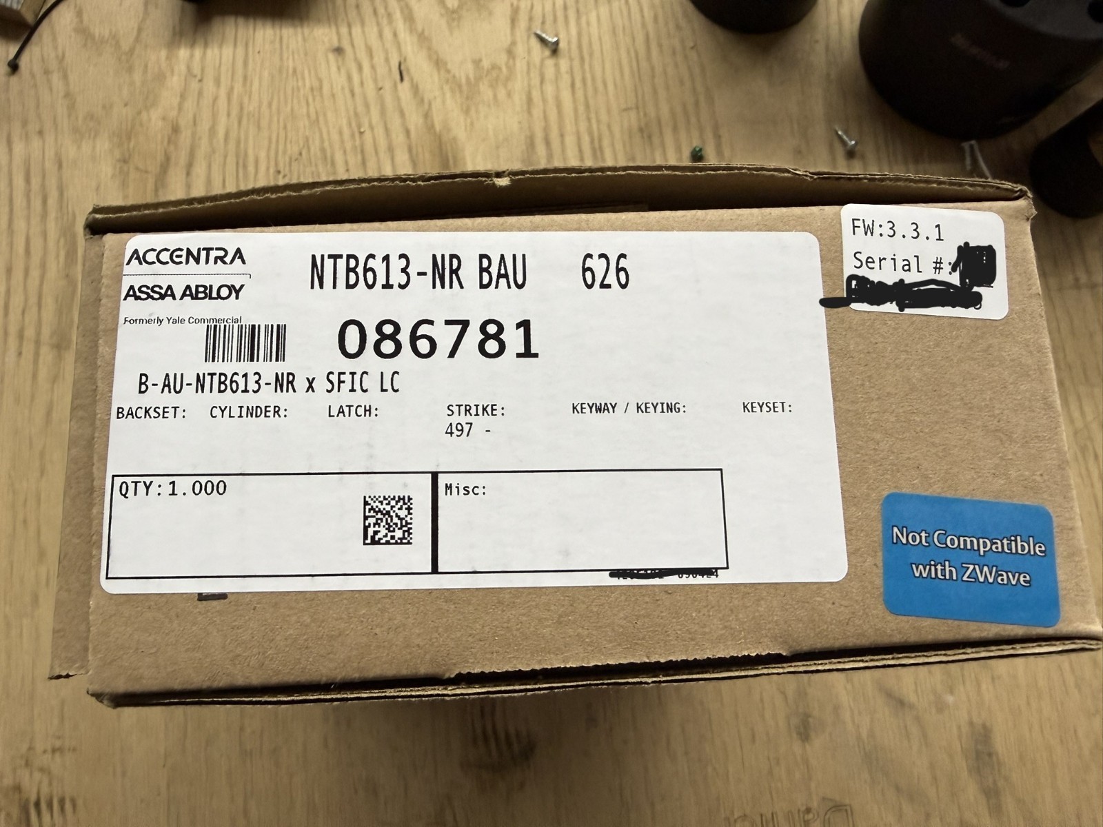 NTB613-NR BAU 626 – Nextouch Keypad Cylindrical Lock
