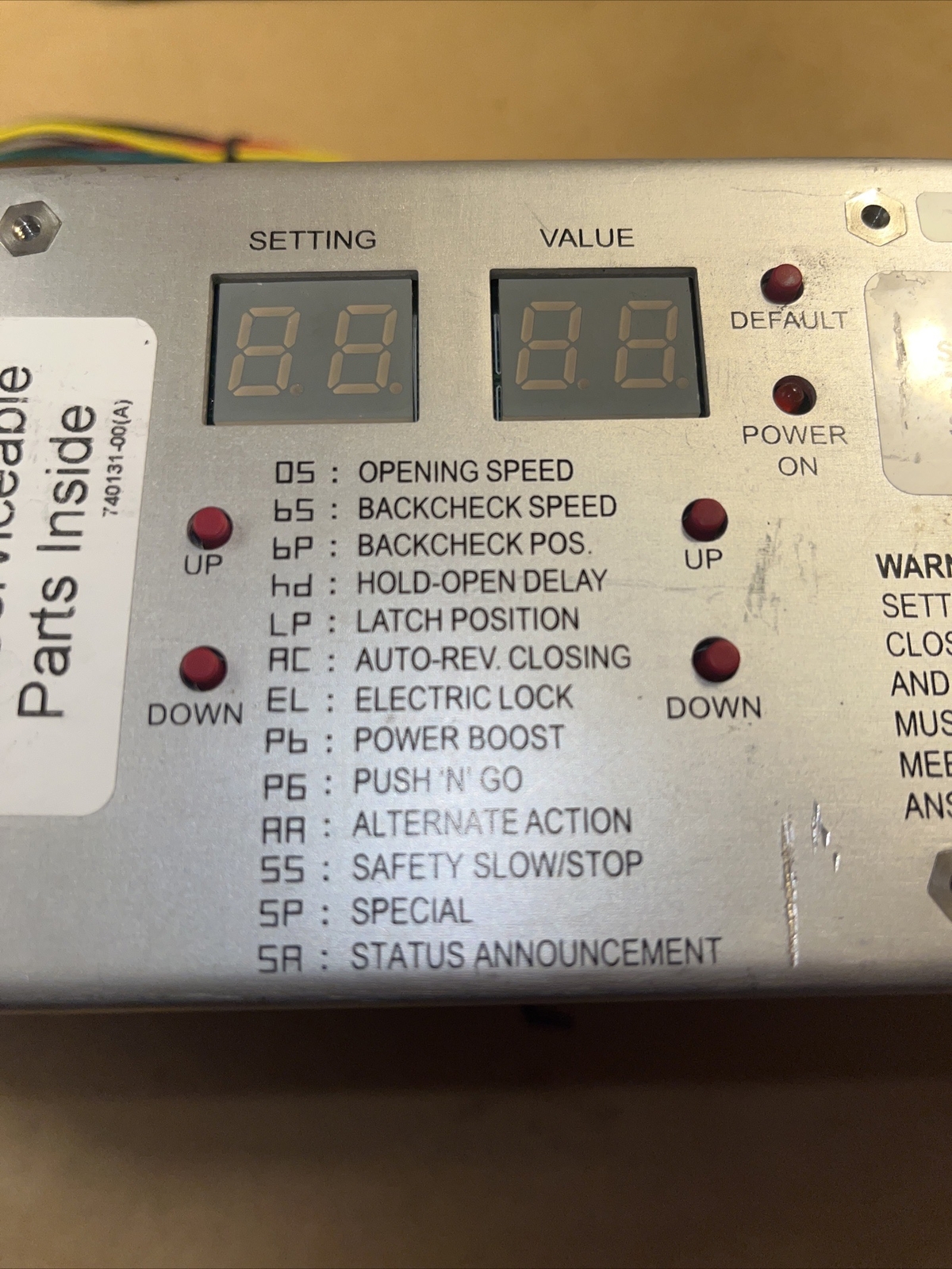 LCN Senior Swing Operator Automatic Door Control Box 710164-00 120V
