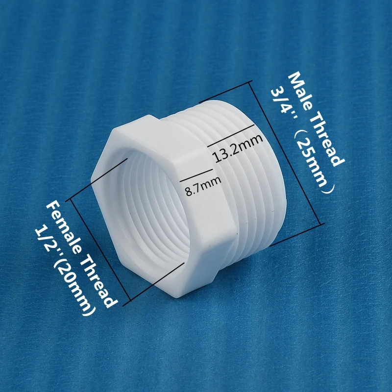 Plastic Threaded Bushing Connector 3/8“ 1/4“ 1/8“1/2″ 3/4″ 1”Straight Male/Fema
