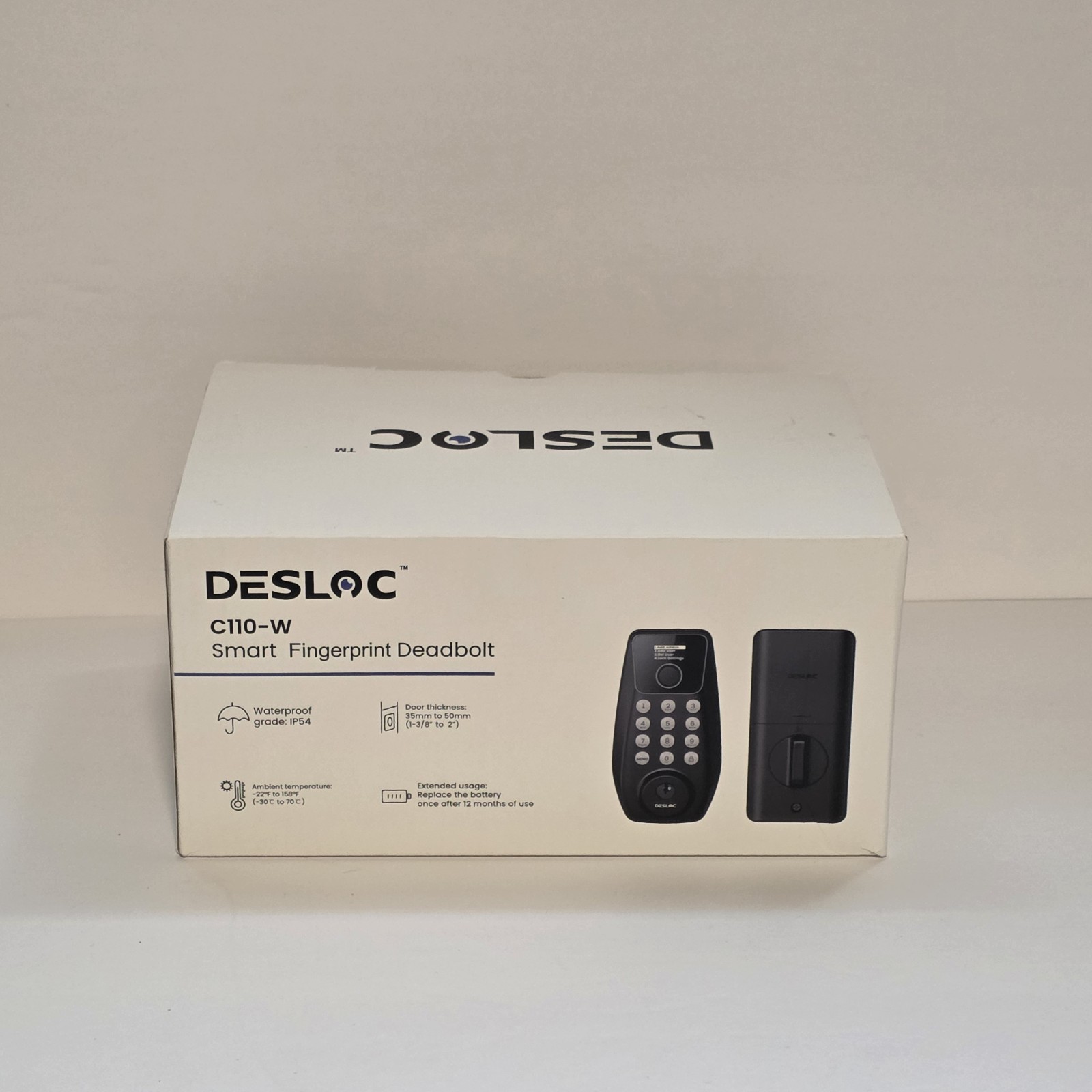 DESLOC C110 Keyless Entry Door Lock with Fingerprint – Smart Deadbolt Lock