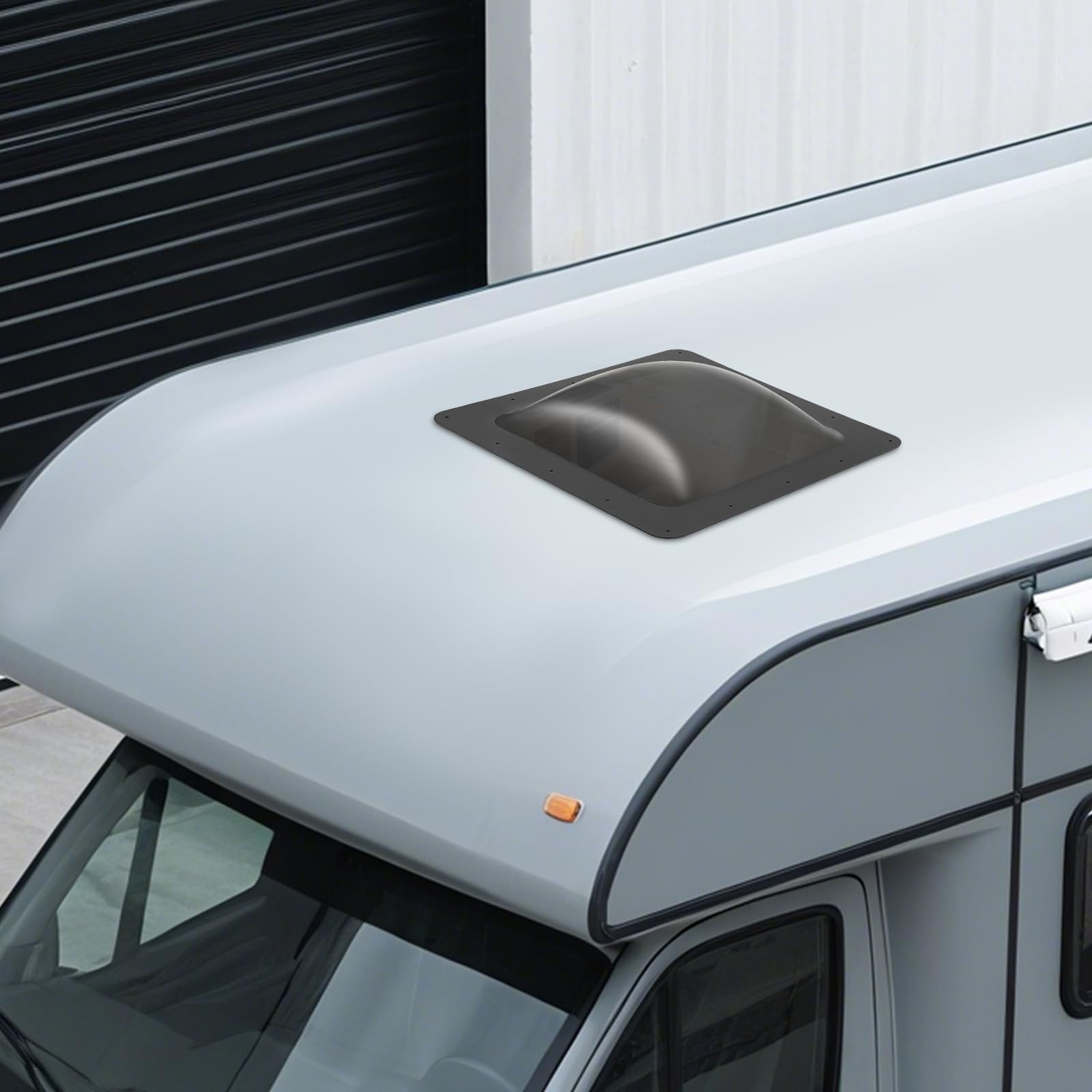 RV Skylight Replacement Trailer Roof Vent Window Universal 18×18 Inch Black