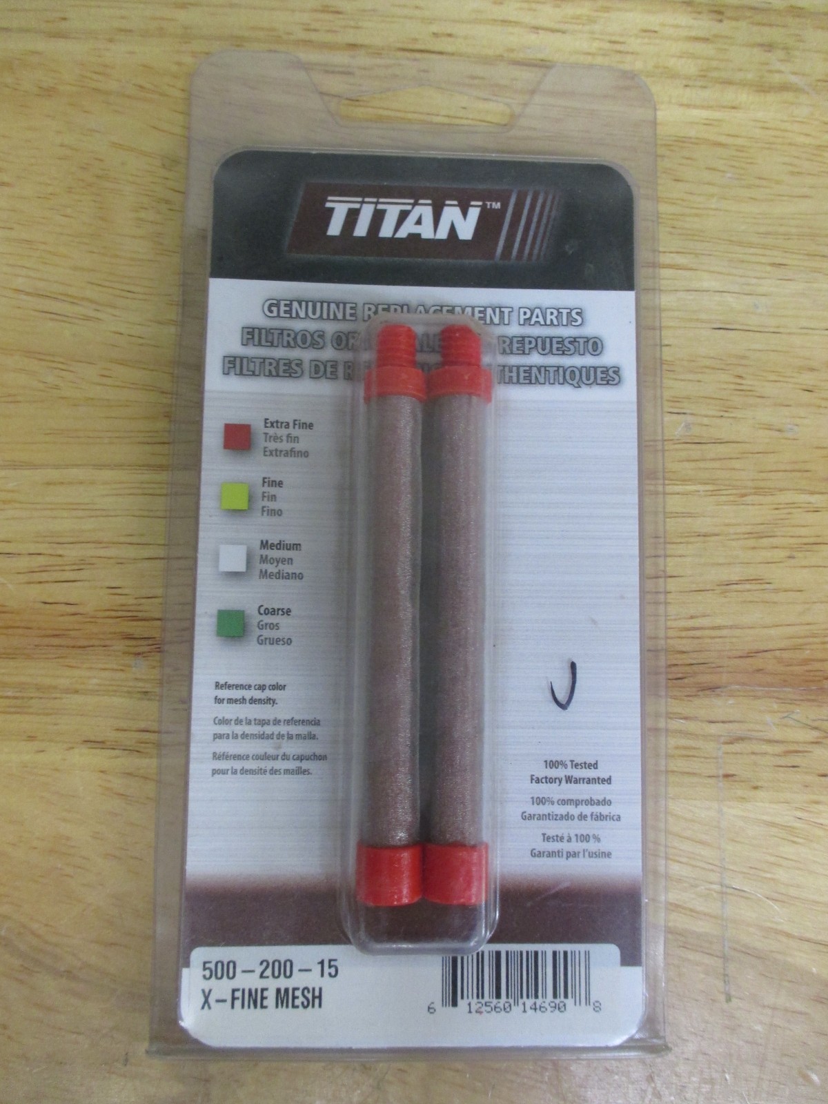 2 PK Genuine Titan Red 150 Mesh Gun Filters 500-200-15 Fit LX-80, LX80II, LX75