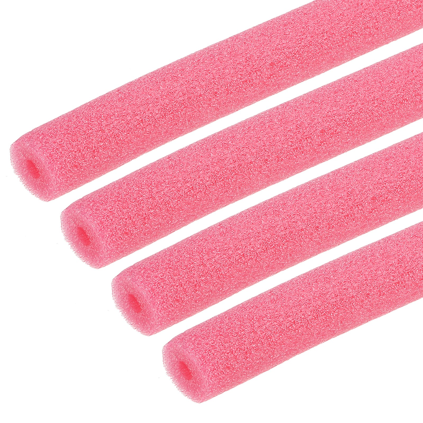 4pcs 1/5″ ID 3.3FT Pipe Insulation Foam Tube 0.59″ OD Tubing Cover Rose Red