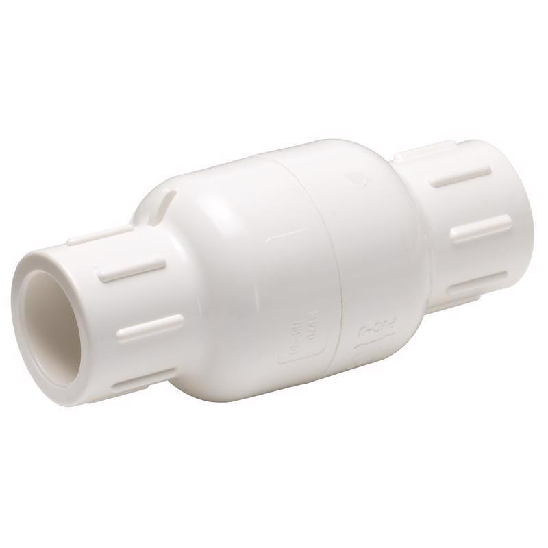 Homewerks VCKP40E4B Check Valve 3/4″ D X 3/4″ D Solvent PVC Spring Loaded