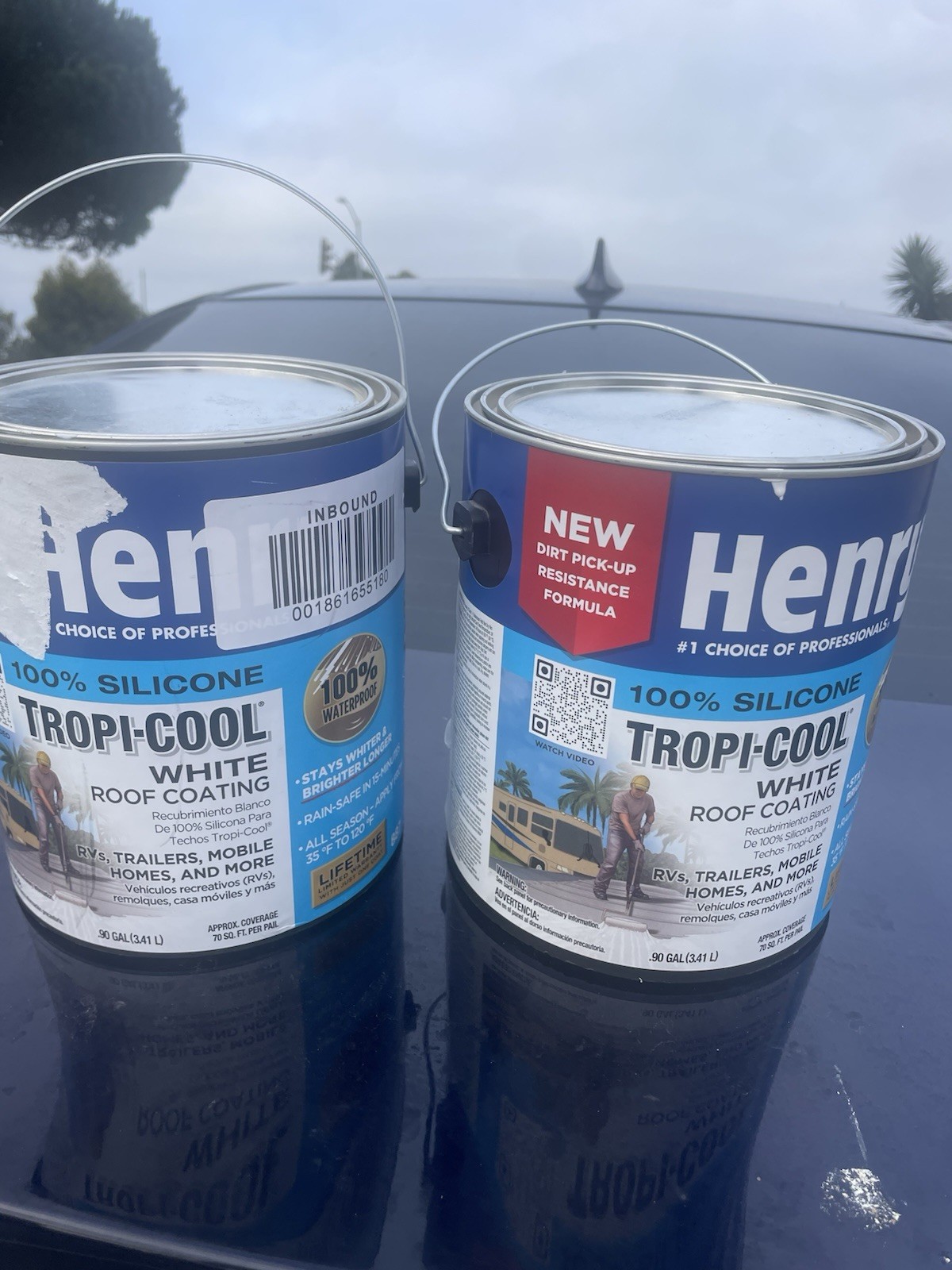 Henry Tropi-Cool 100% Silicone White Roof Coating Gloss, 0.90 Gal