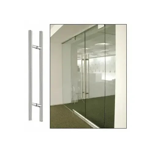 CRL Polished Stainless 24″ Extra Length Ladder Style Back-to-Back Pull Handle