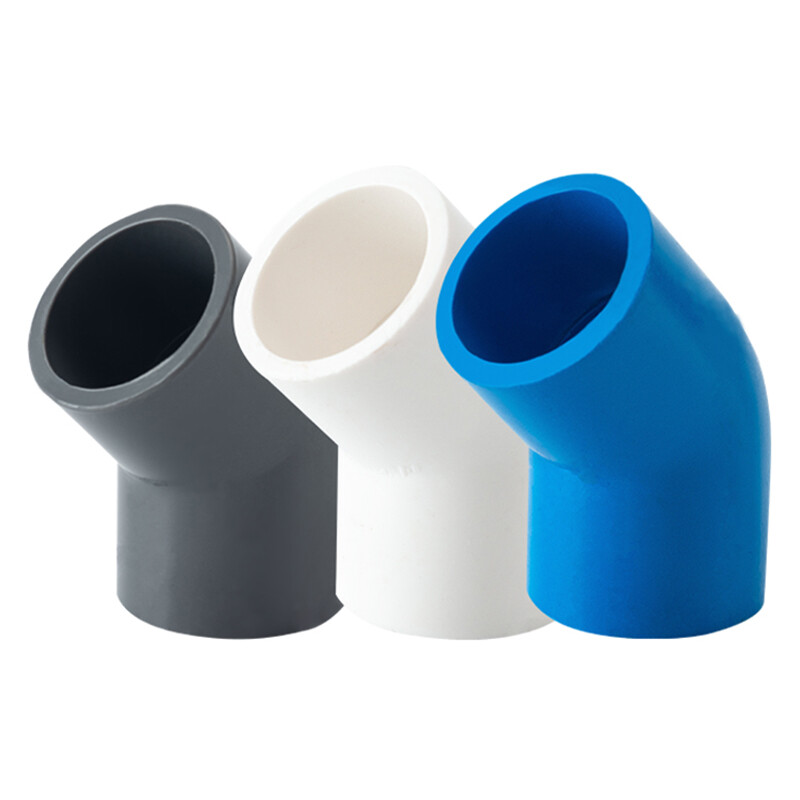 PVC 45° Elbow Pipe Fitting Elbow Joint Water Pipe Socket Coupling 20/25mm~200mm