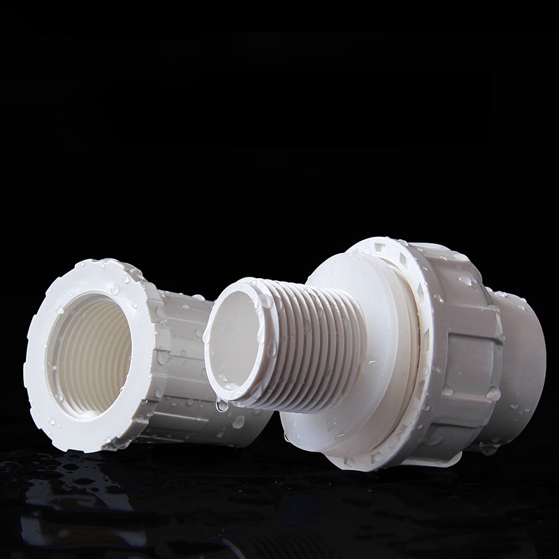 PVC Pipe Fitting Bulkhead Water Tank Connector Union Aquarium Pond 20mm – 50mm