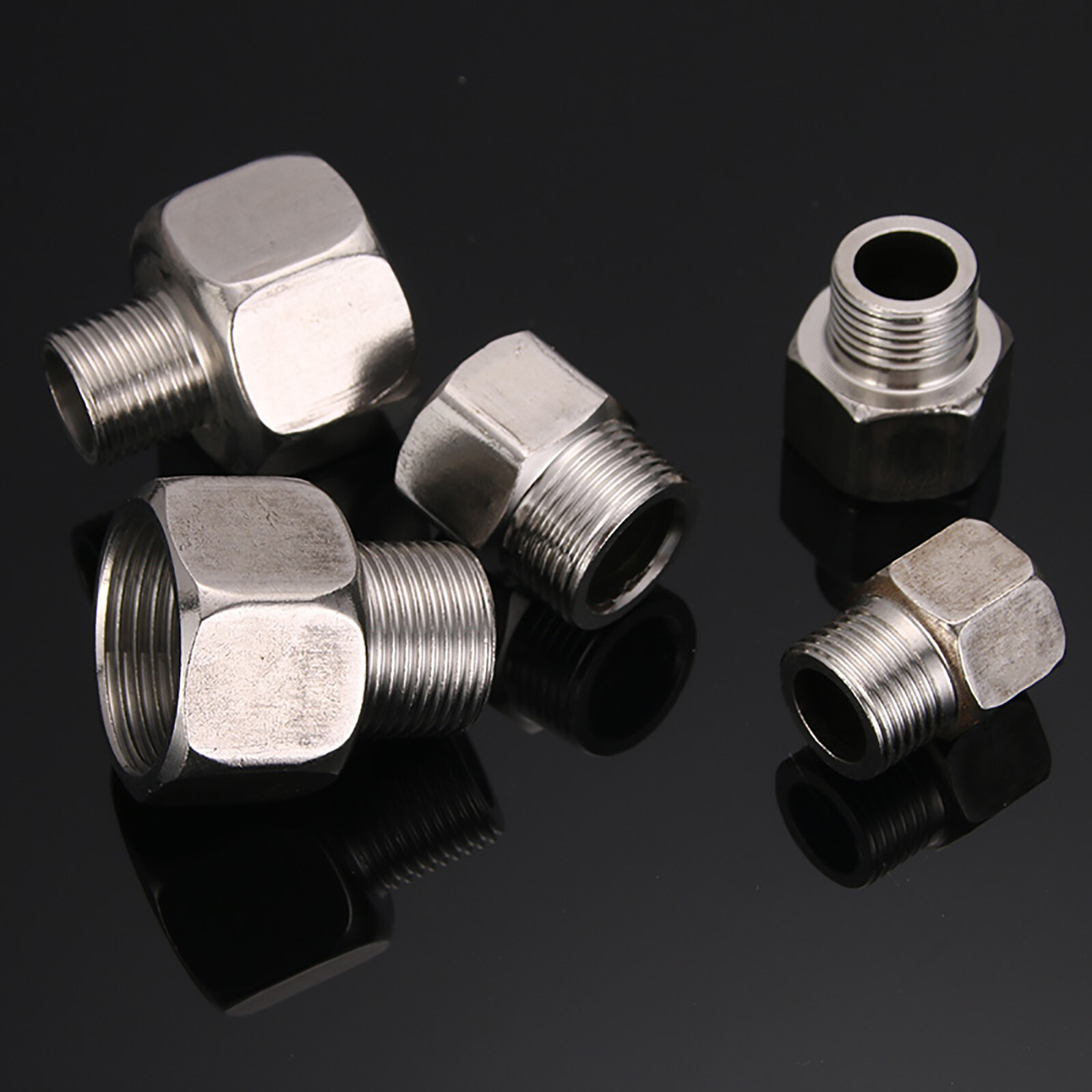 1/2″ 3/4″ 1″ Female Male Coupler Stainless Steel Connector Pipe Fitting Adaptor