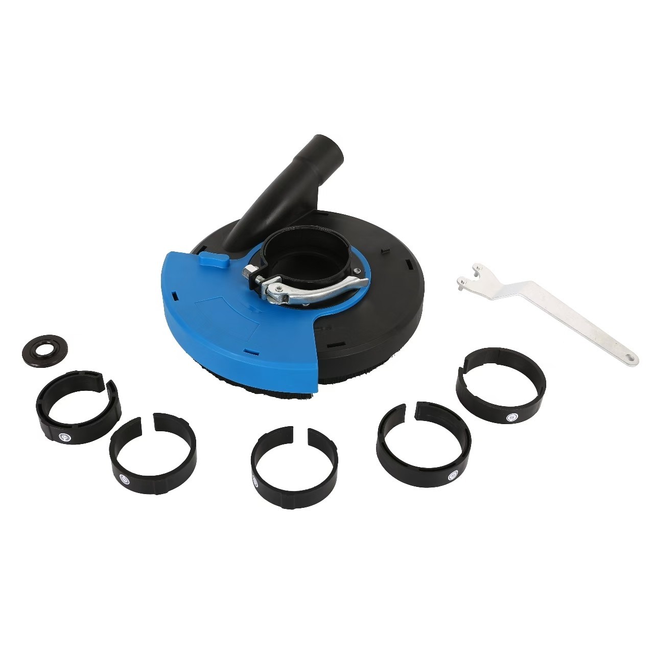 Silica Dust Control Shroud Diamond Cup Wheel Concrete Grinder Vacuum Attachment