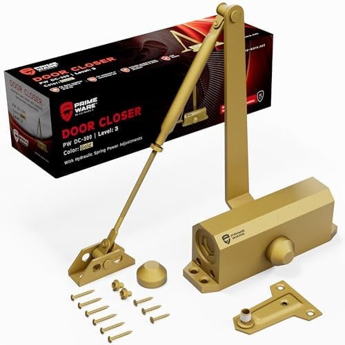 PrimeWare DC-300 Automatic Adjustable Door Closers for Home | Soft Close, No …