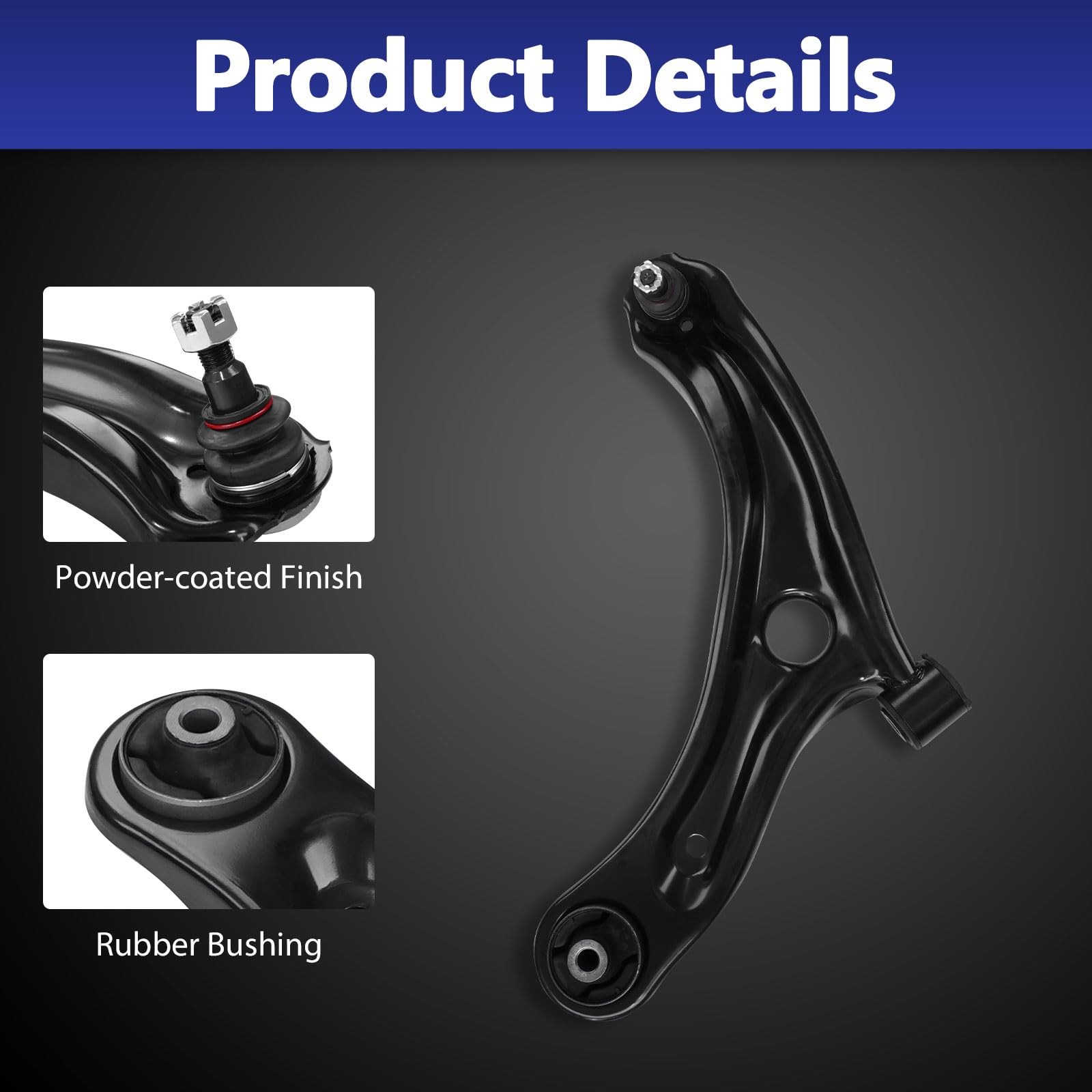 Front Lower Control Arm w/ Ball Joint Sway Bar Link 2015-2019 Honda Fit 4Pcs