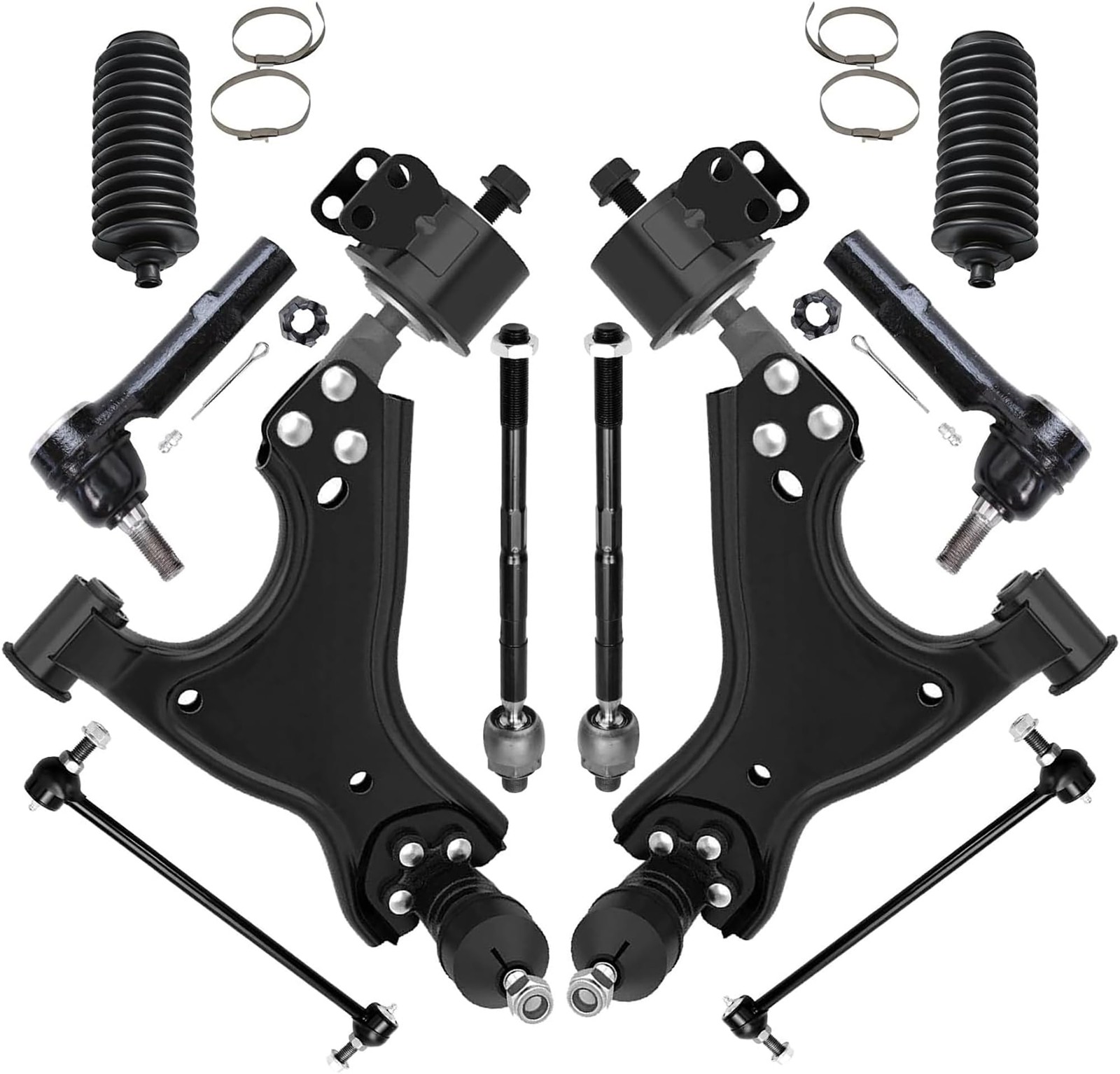 10Pc Front Control Arm Ball Joint Sway Bar Tie Rod Kit 08-17 Enclave Traverse