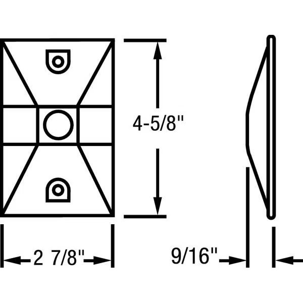 Bell Outdoor 1 -Gang Horizontal or Vertical Weatherproof Cover, ,Zinc 5186-0