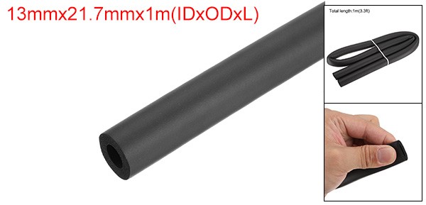 1Pcs 13mm ID 21.7mm OD 1m Foam Tubing for Handle Grip Support Pipe Insulation