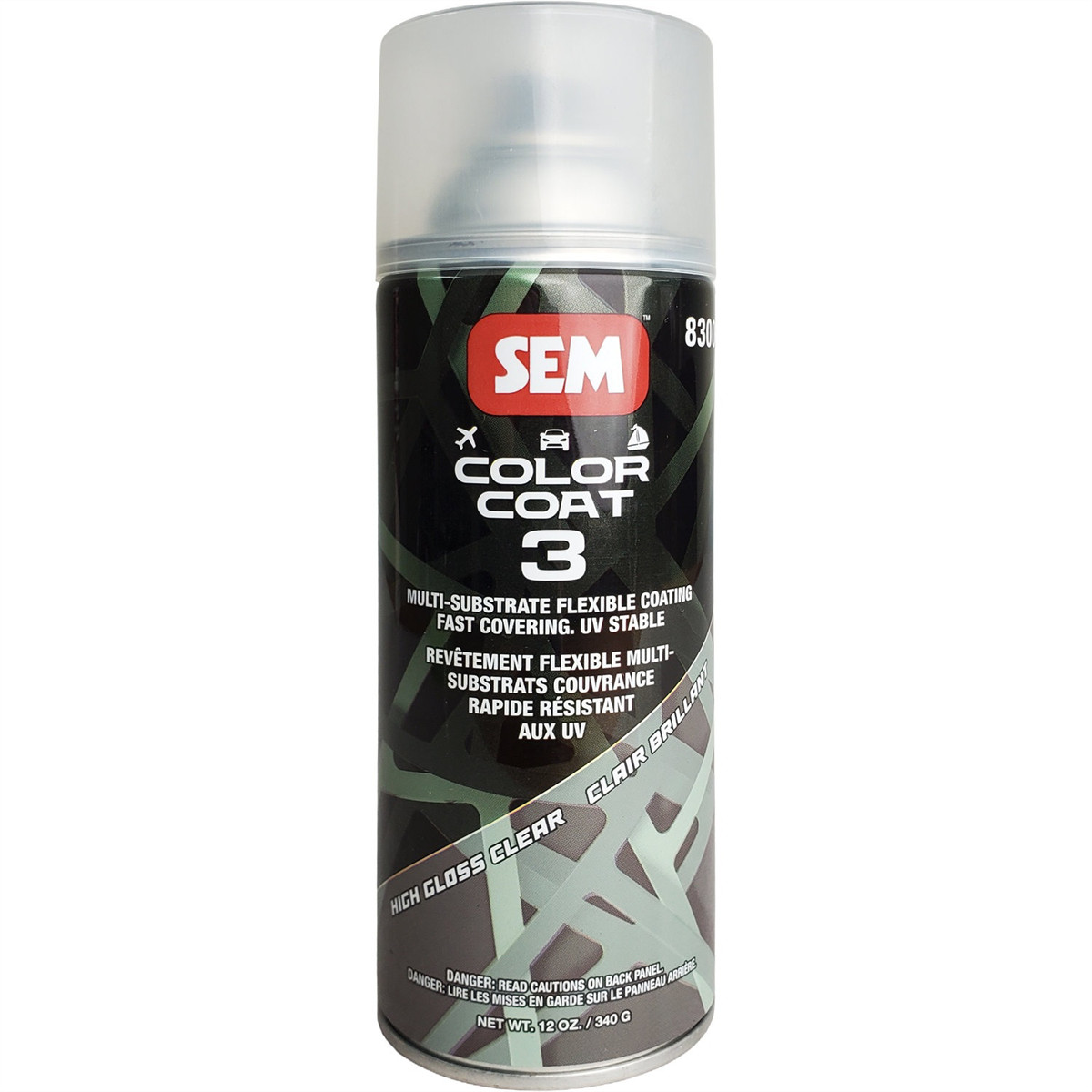 SEM.83003SEM Paints Color Coat 3 High Gloss Clear 16 oz Aerosol