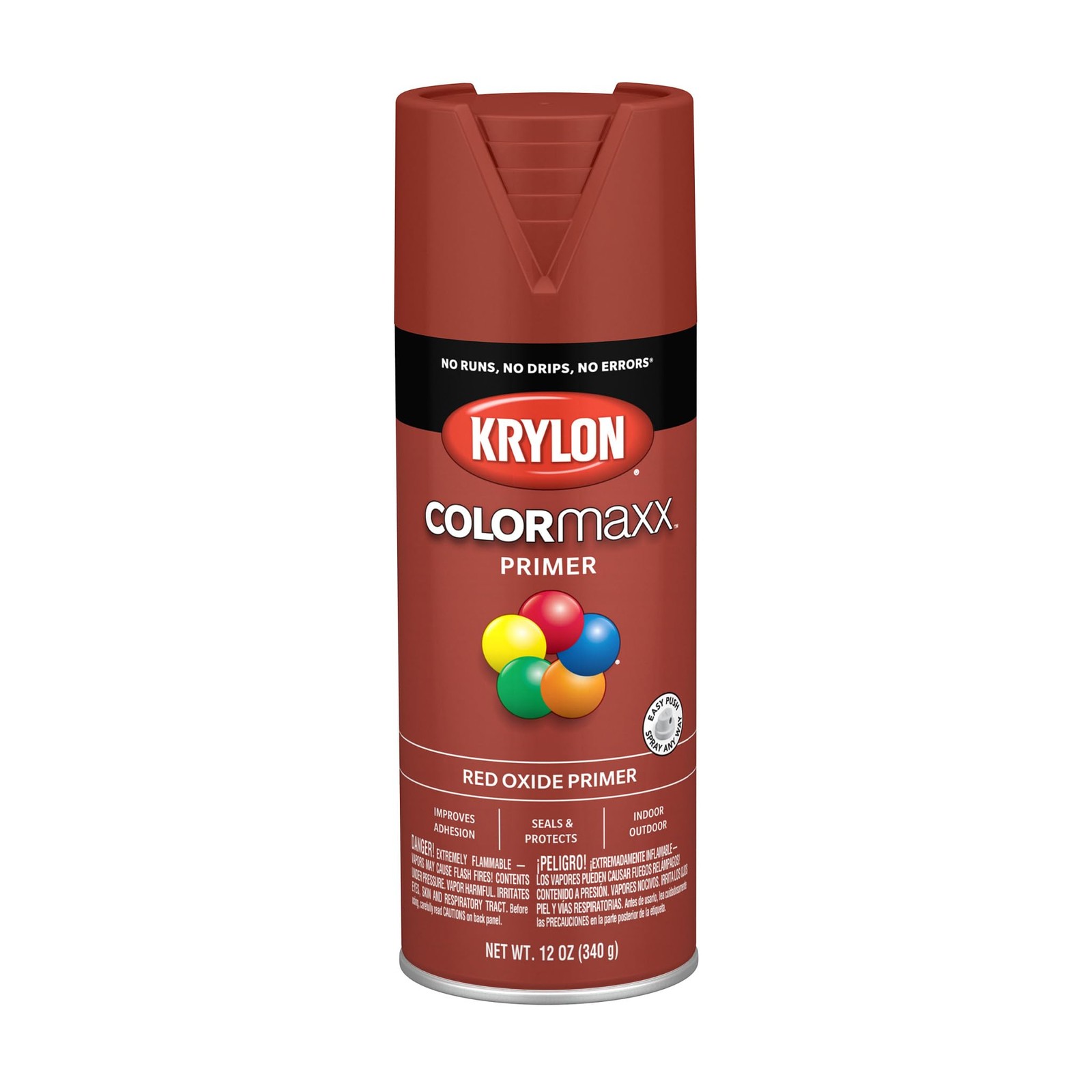 Krylon ColorMaxx Red Oxide 12 Oz. All-Purpose 1 Count (Pack of 1),