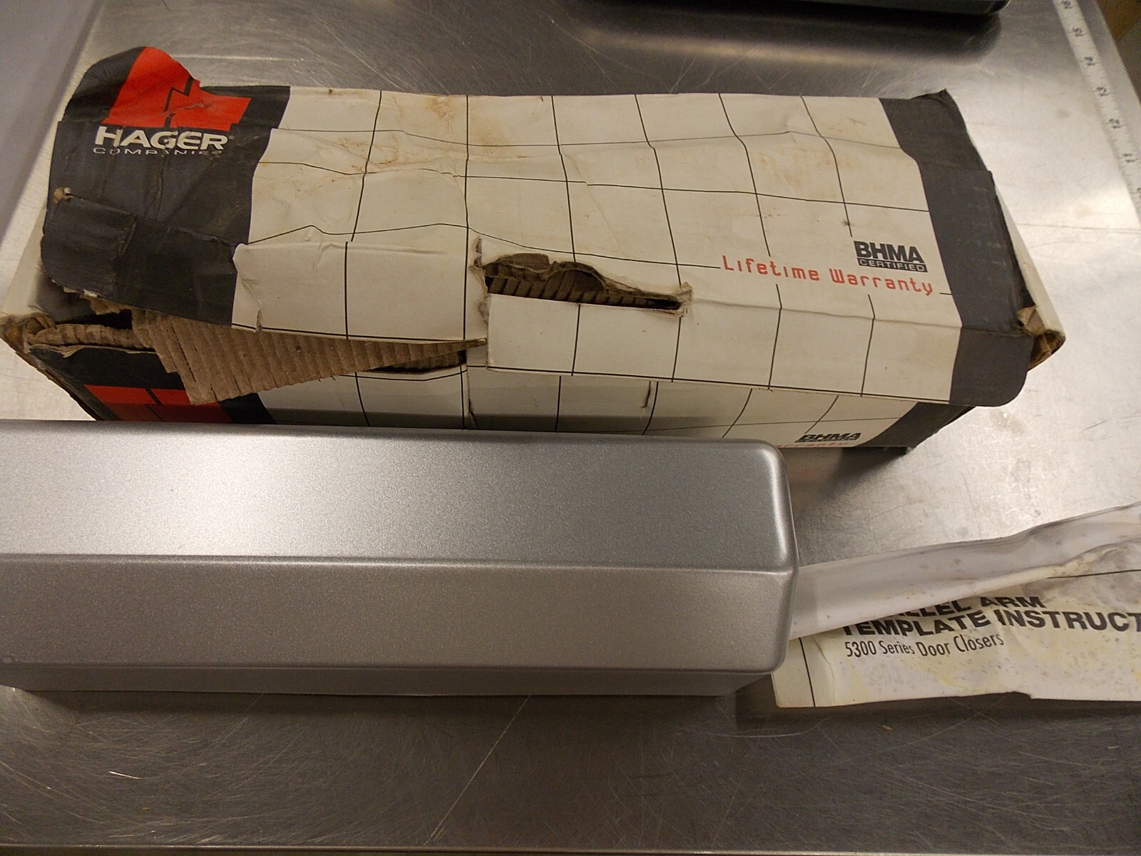 New Hager 5300 MLT Adj 145672 Heavy Duty Door Closer Size 1-6 w/ Hardware X1