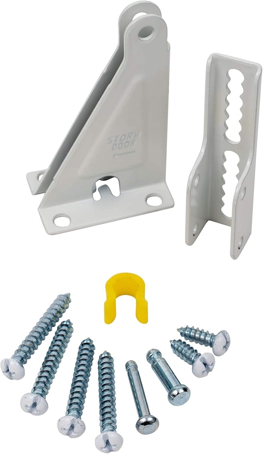 9600 Standard Pneumatic Touch-N-Hold Storm and Screen Door Closer for Wood, Alum