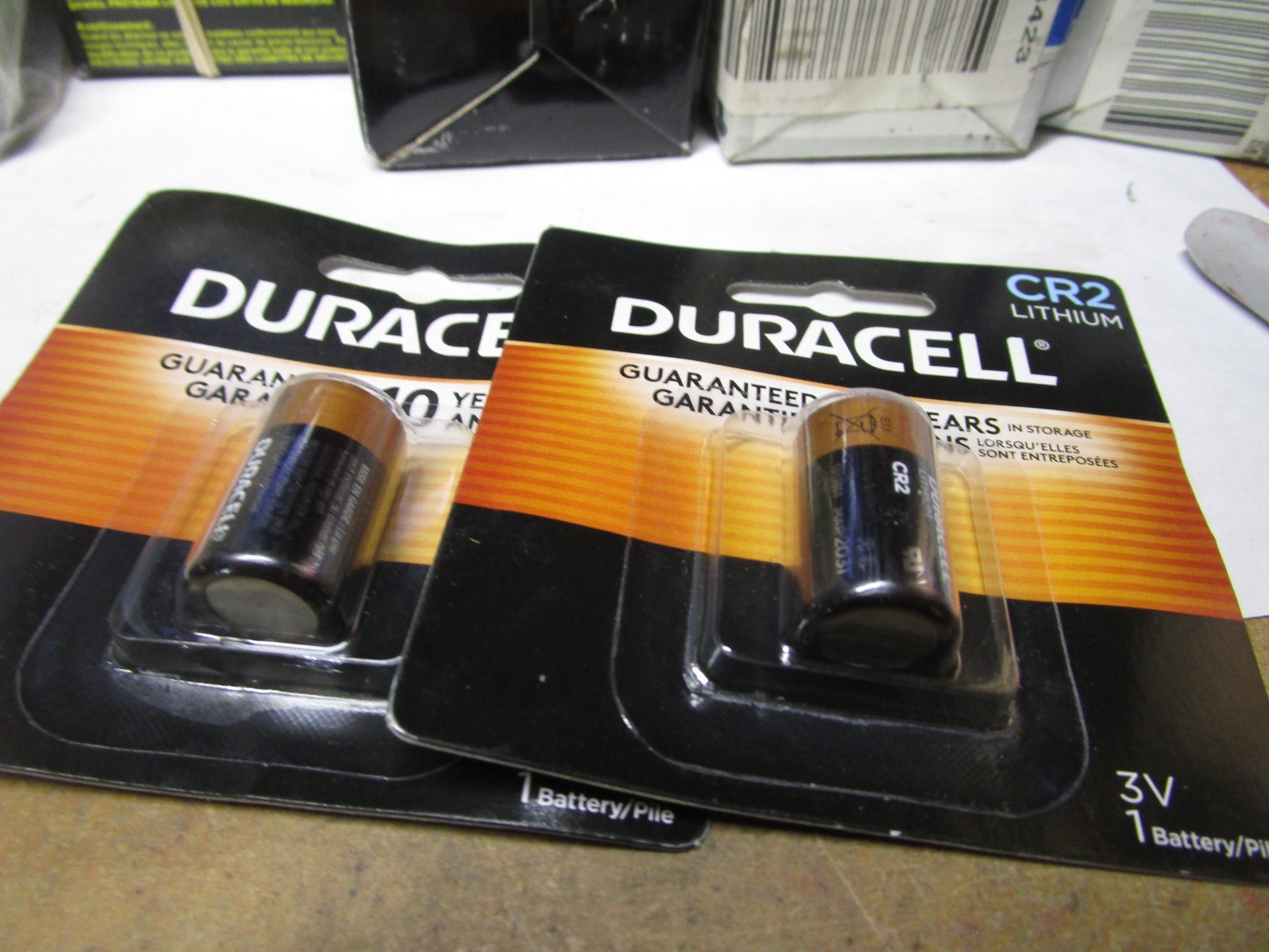 Duracell Ultra High Power Lithium Battery, CR2, 3V QTY 2