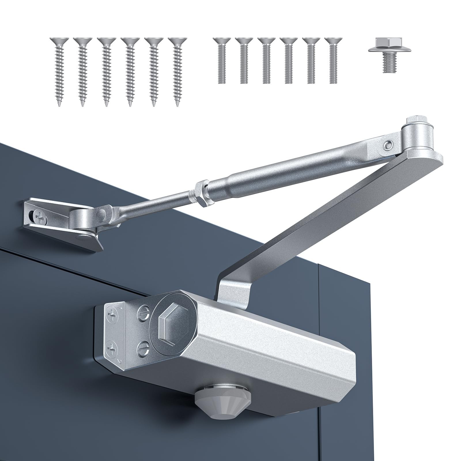 Automatic Door Closer, Door Closer for Home & Light Commercial Use, Adjustabl…