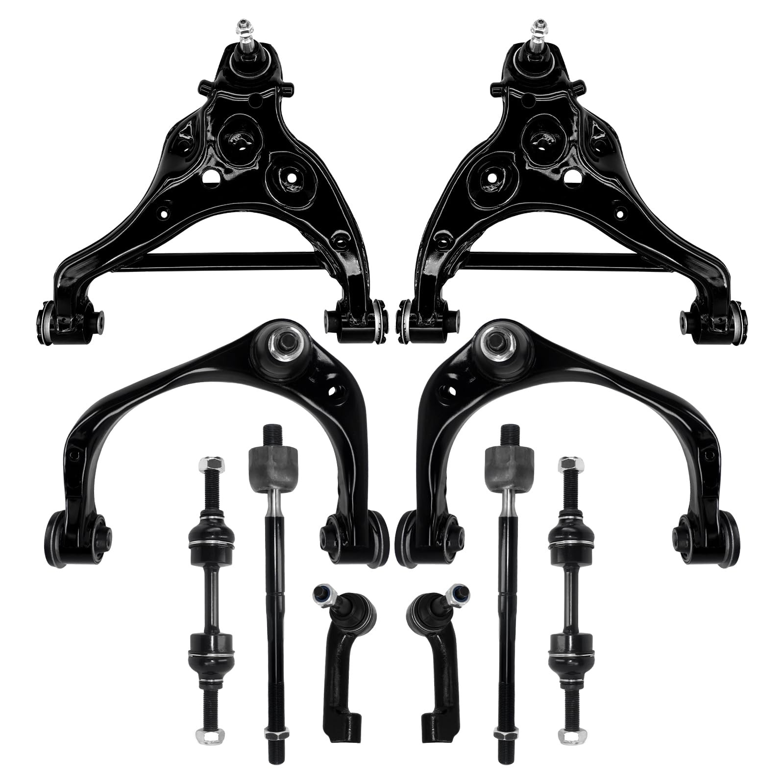10Pc Control Arm w/Ball Joint Sway Bar Tie Rod Kit for 15-20 F150 Expy Navi 2WD