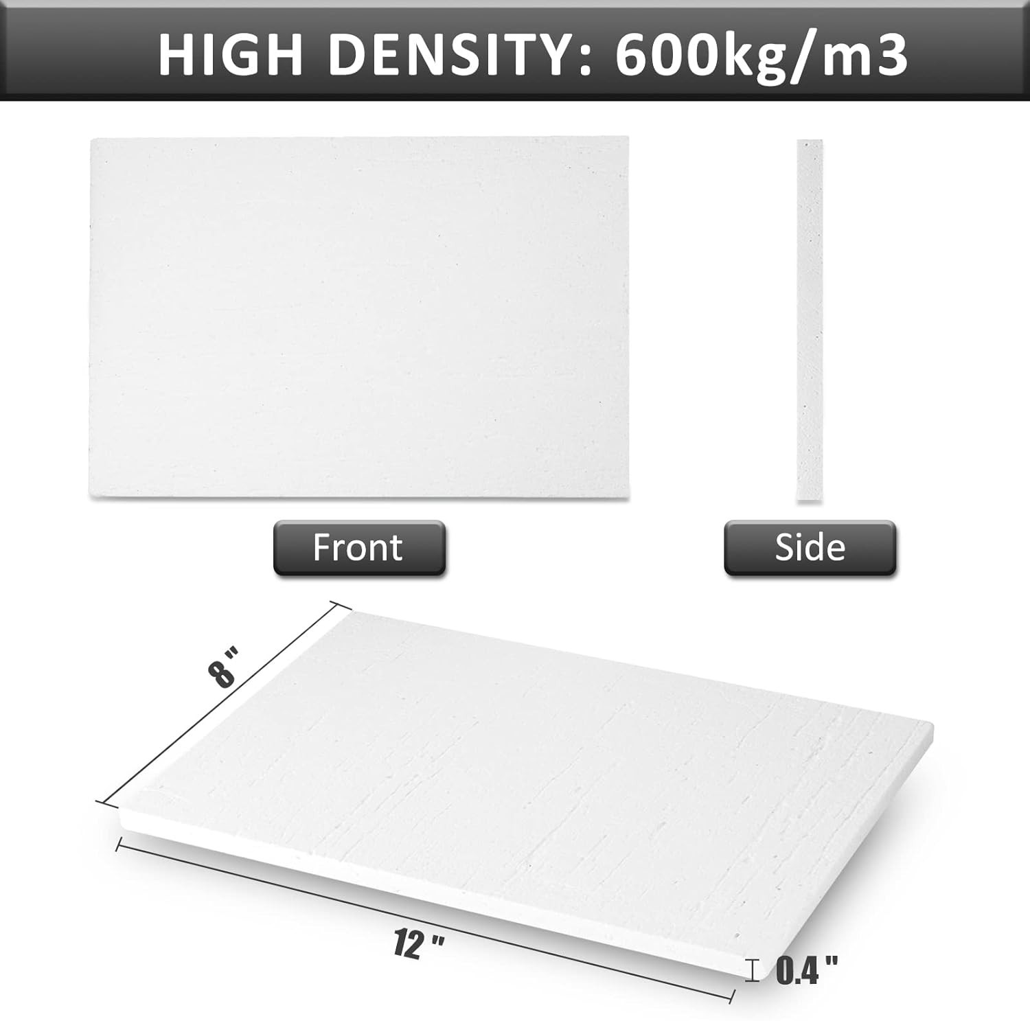 Ceramic Fiber Thermal Insulation Board2732F – 12” X 8” X 0.4” Pack of 1 – …