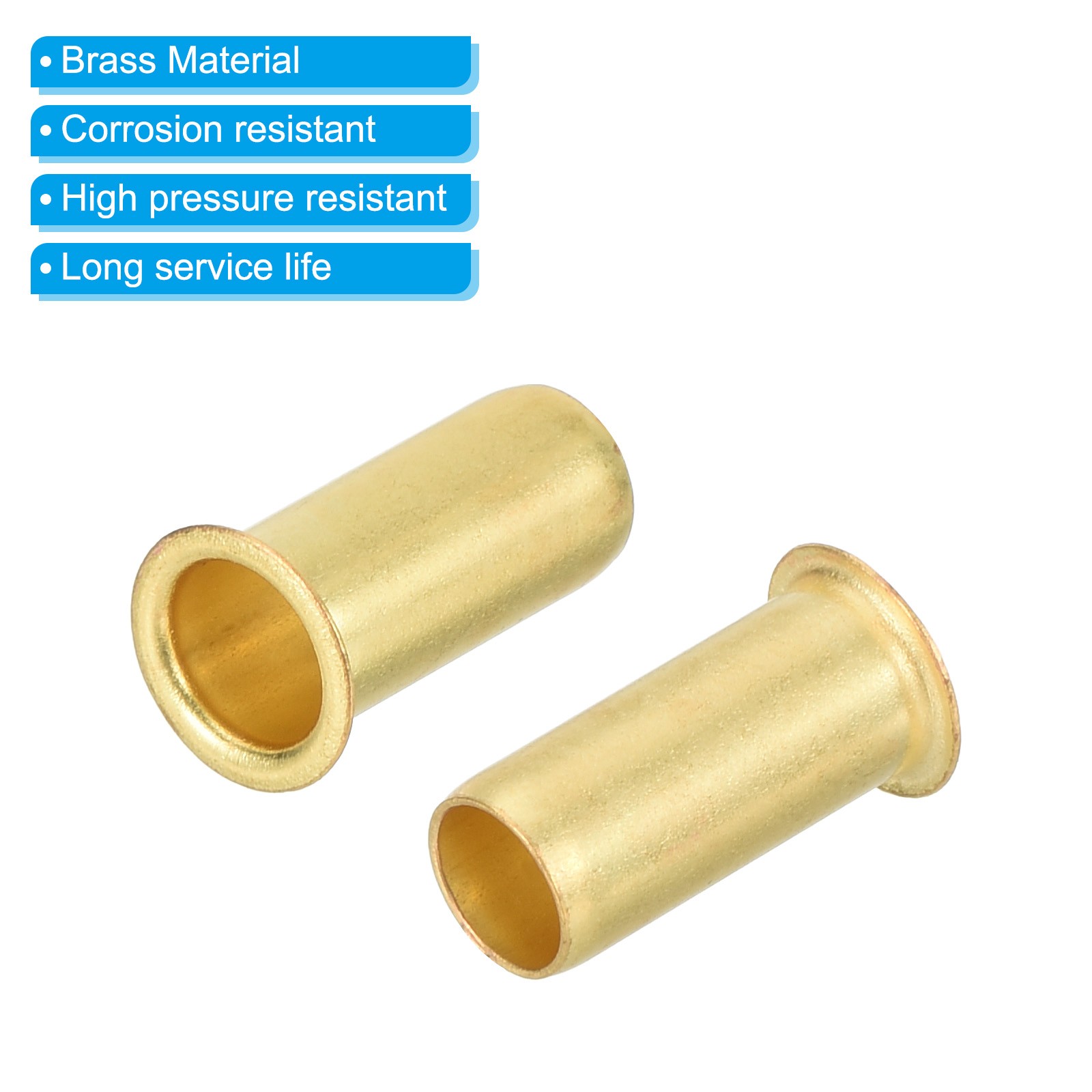 10Pcs Brass Compression Insert for 5/16″ Tube OD Compression Insert Tube Support
