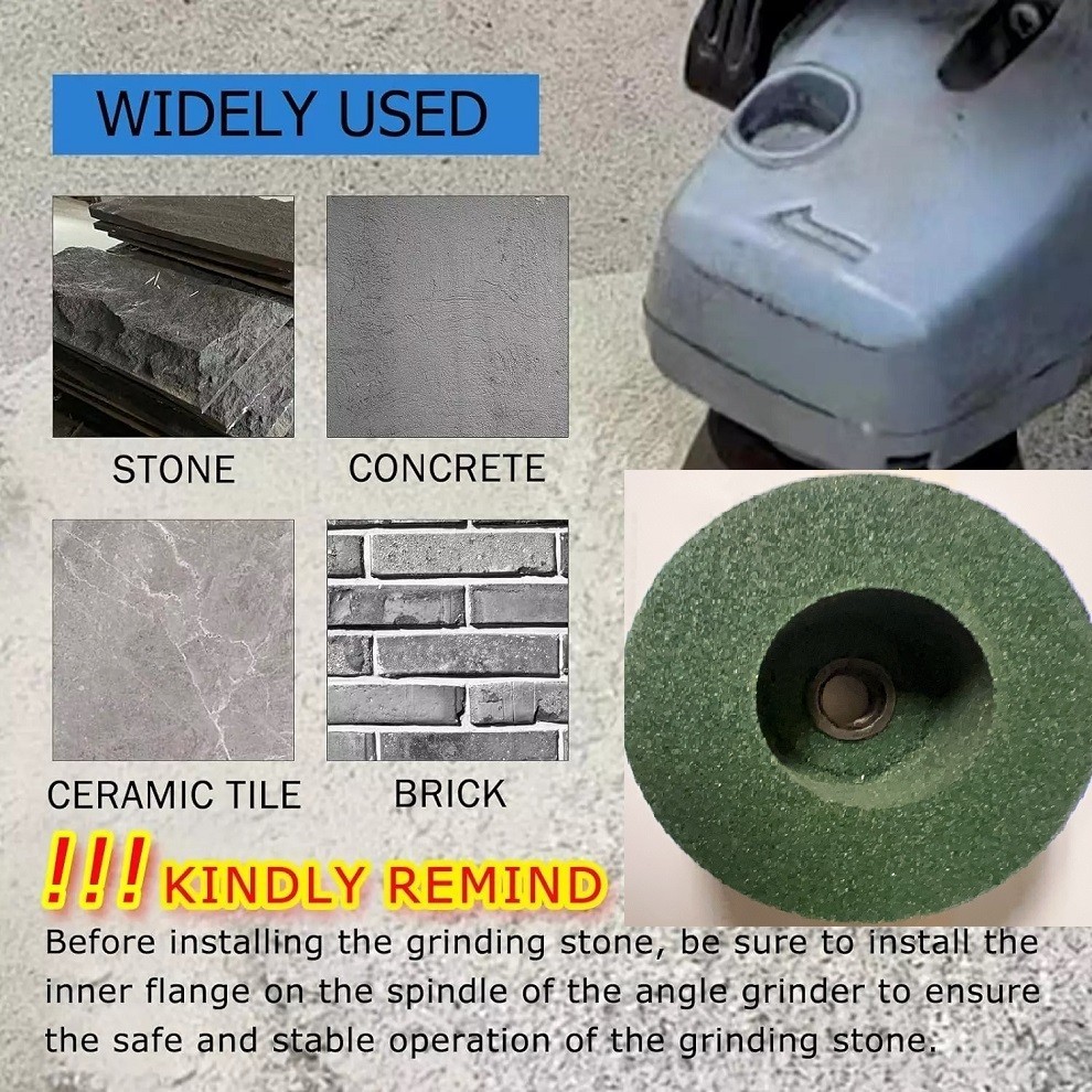 4 PCS 4″ Silicon Carbide Grinding Stones Granite Marble Concrete buffer polisher