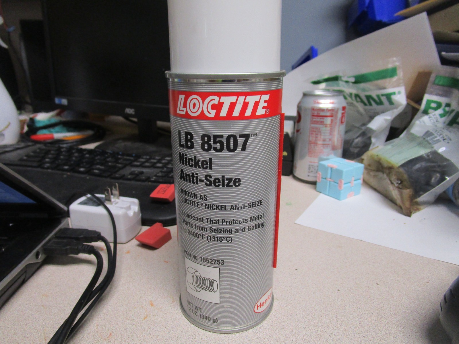 Loctite Anti-Seize, 12 oz Spray Can, Nickel LB 8507 NICKEL ANTI-SEIZE