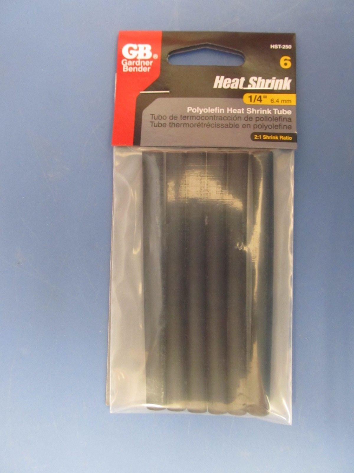 Gardner Bender HST-250 1/4″ Polyolefin Heat Shrink Tubing 6pk. NEW