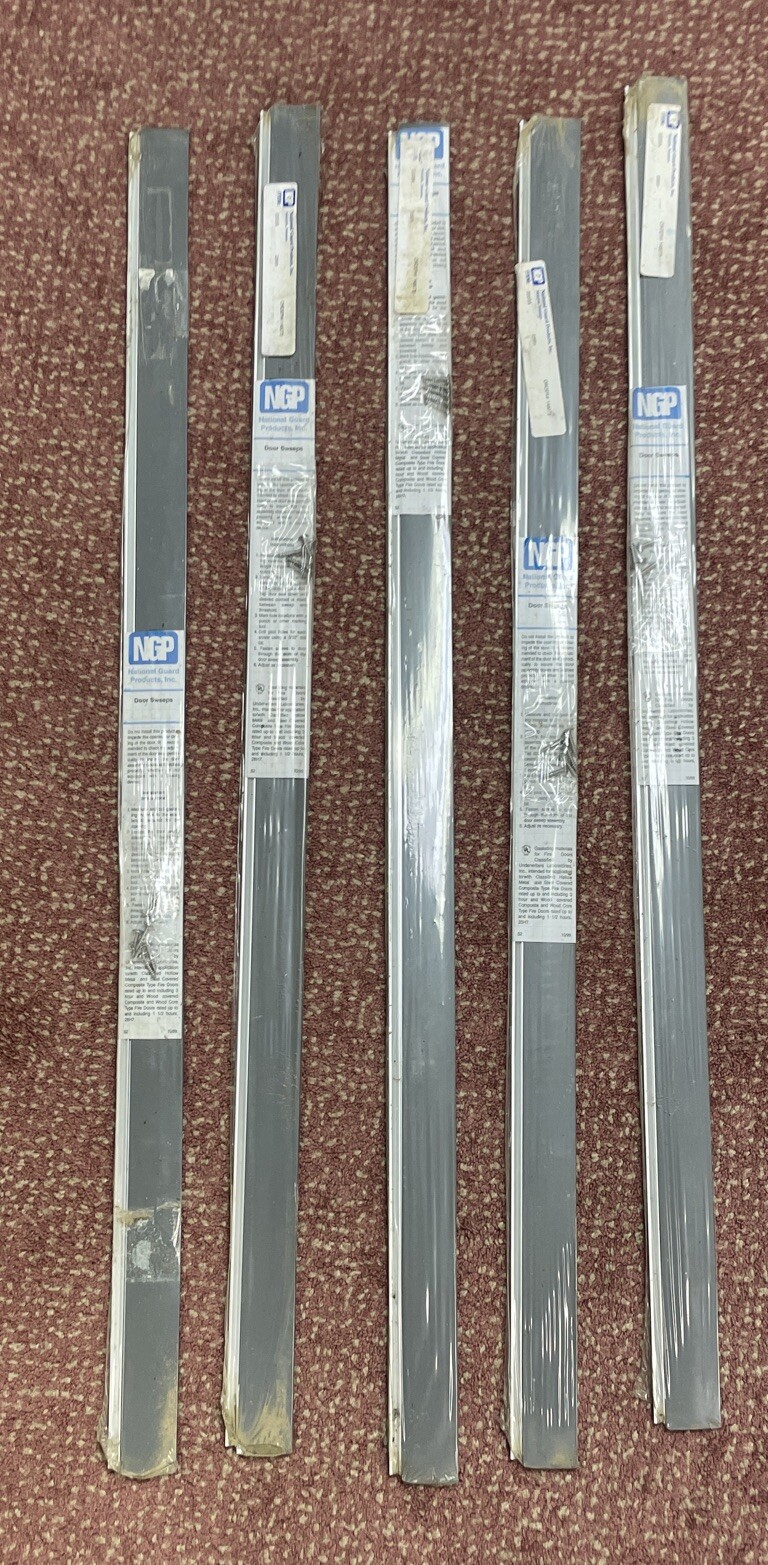 NGP 200SA Silicone Door Sweep, Anodized Aluminum 36″- Lot of 5