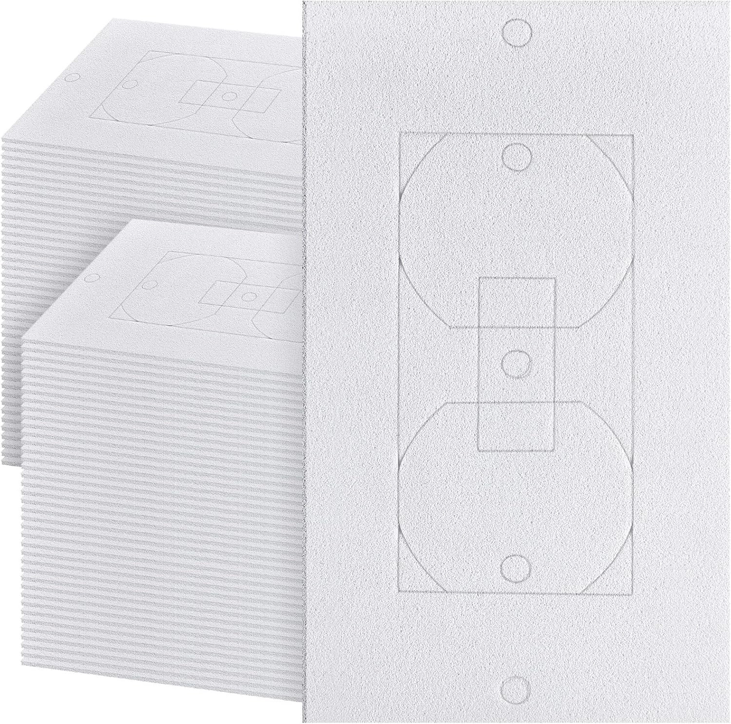100 Pcs Outlet Insulation and Draft Sealers Foam Insulation Pads Electrical Outl