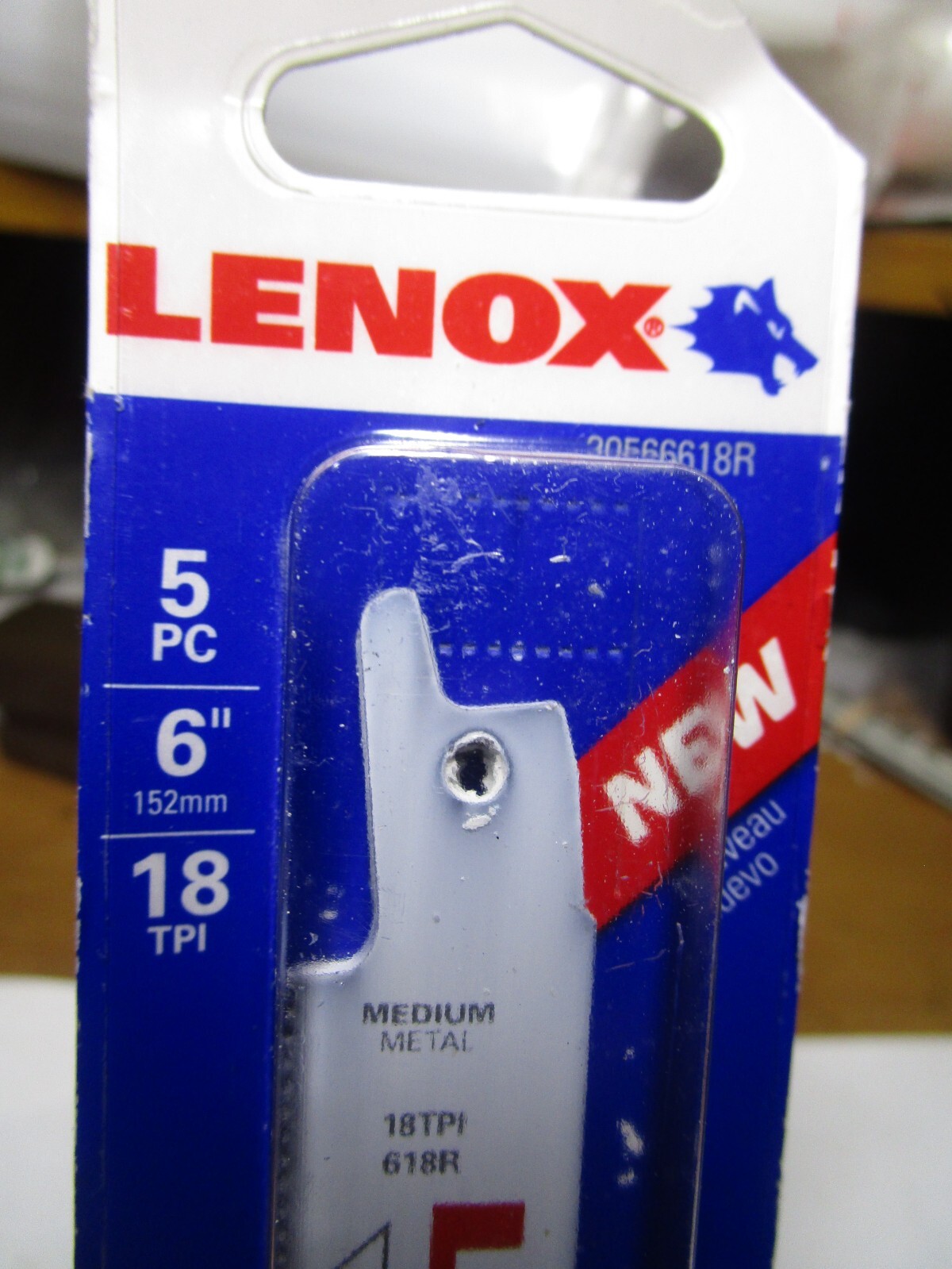 Lenox 6″ x 18 TPI Bi-Metal Reciprocating Blade for Metal, 5-pack
