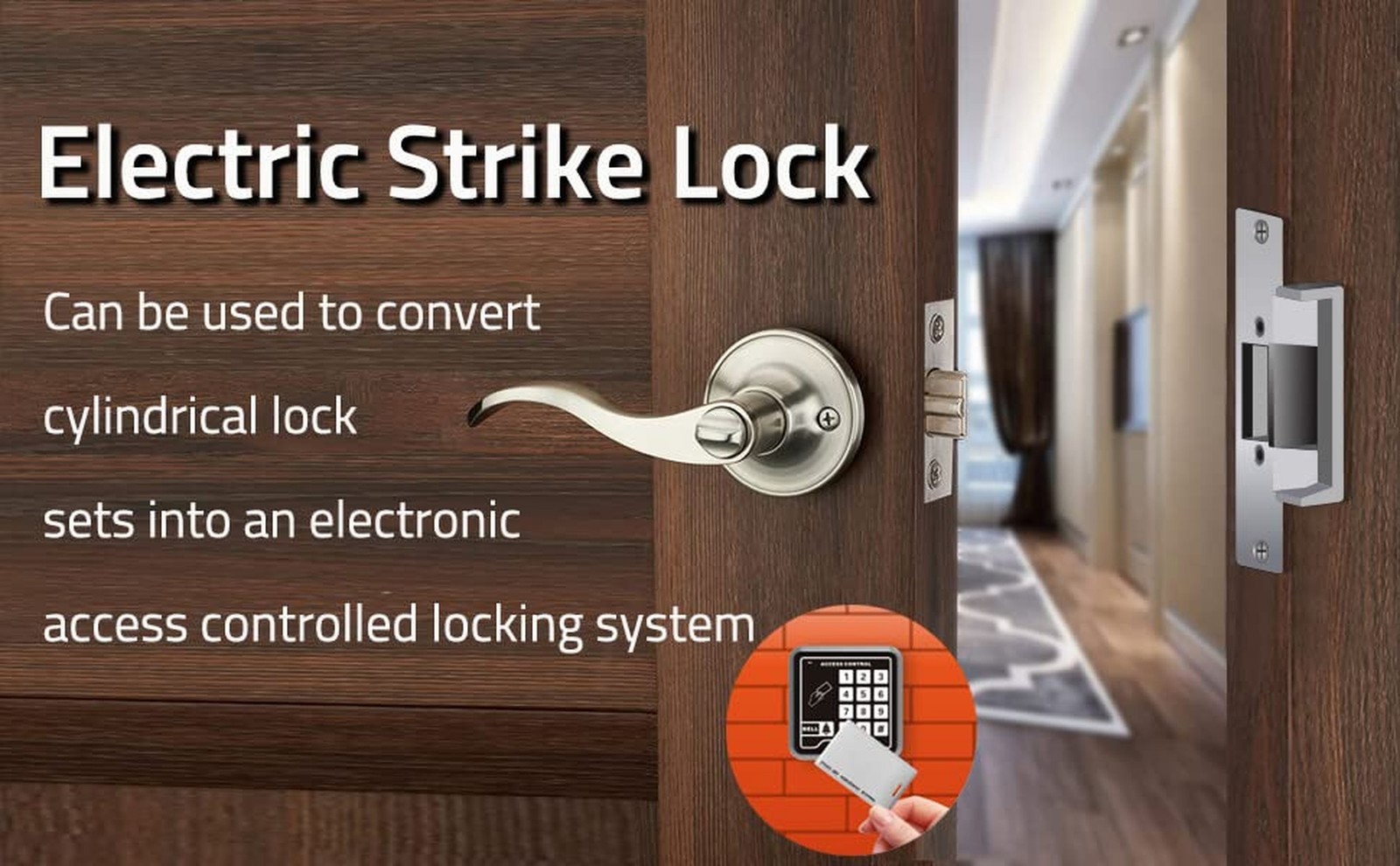 Electric Door Strike Lock ANSI Standard Heavy Duty Fail-Secure/Fail-Safe Adju…