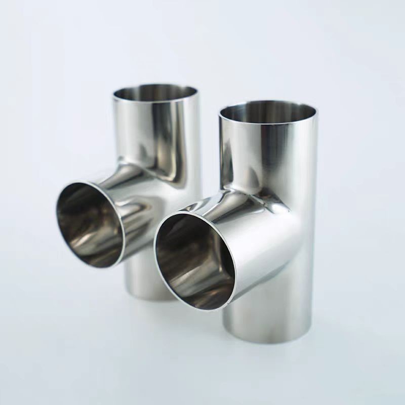 304 Sanitary Tee 12.7-108mm Sanitary Welded Tee Food Grade