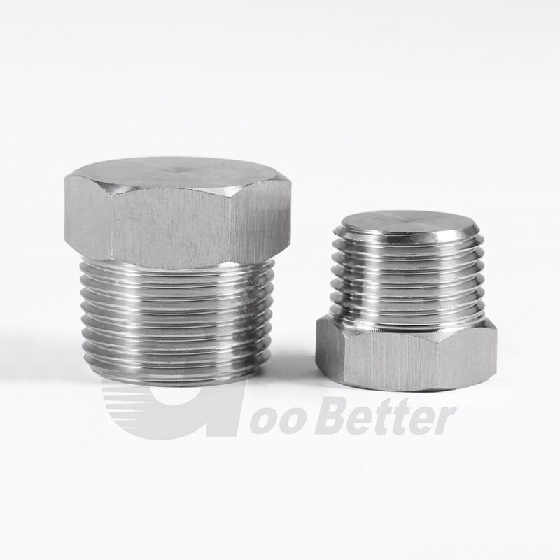 A2 Stainless Steel Male Plug Pipe Fittings Blanking Hex / Flange / Square Head