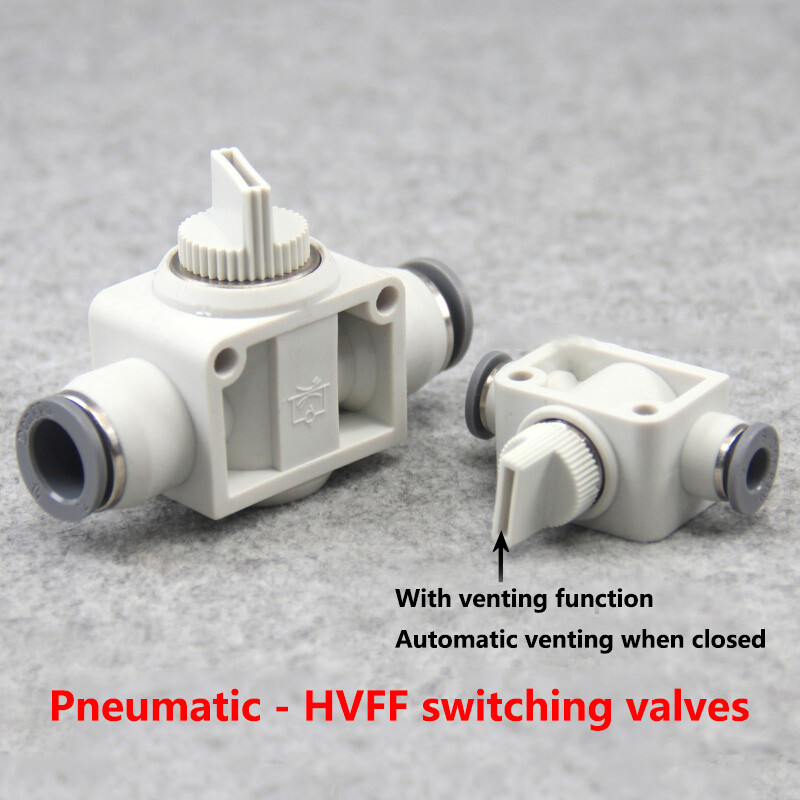 Pneumatic Fittings HVFF Control Valve Connector Hose Push In Gas Quick Joints