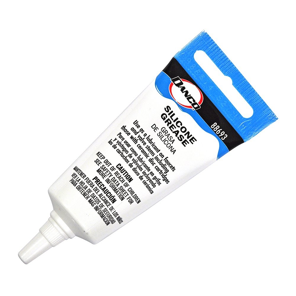 Danco (88693) Waterproof Silicone Faucet Grease for O-Rings, 1 Pack, Clear