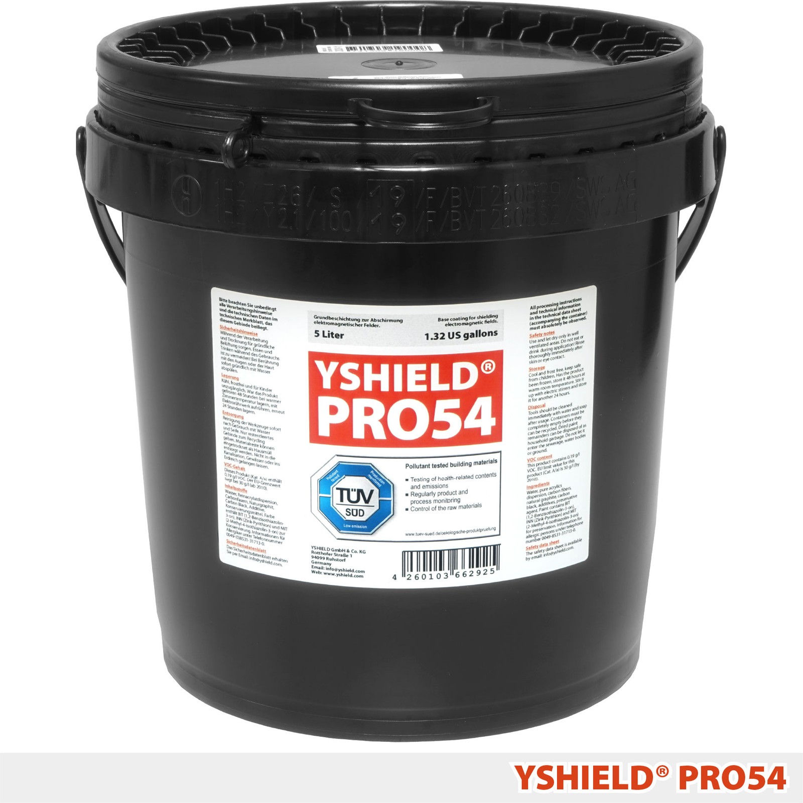 YSHIELD® Special Shielding Paint PRO54 | HF+NF | 5 Litres
