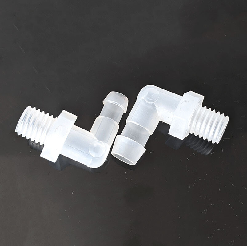 90 Degree Elbow External Thread Tube Hose Pipe Plastic Tube Connector 6.4~19.5mm